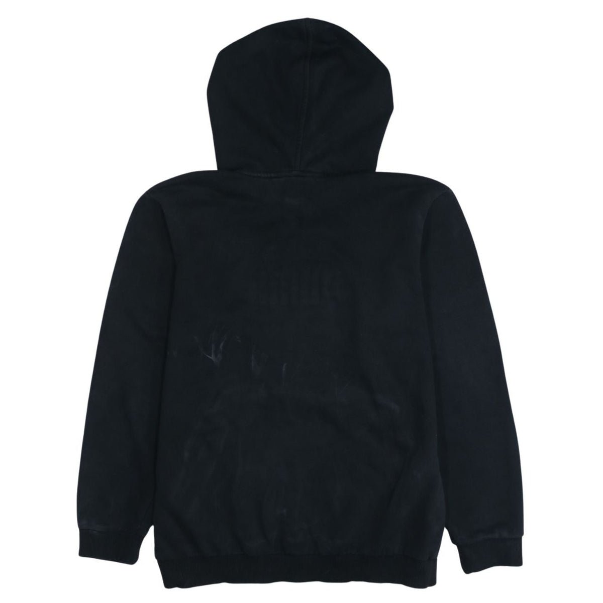 Puma Boys Black XL Pullover Hoodie with Silver Logo Print