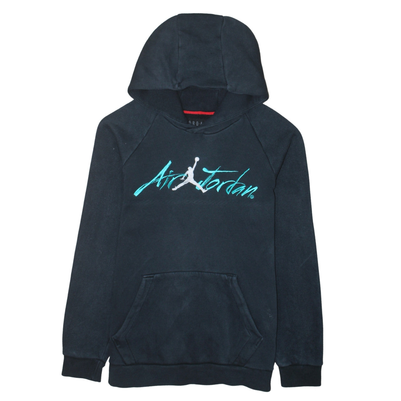 Jordan Men's Black Pullover Hoodie M Embroidered Logo Fleece