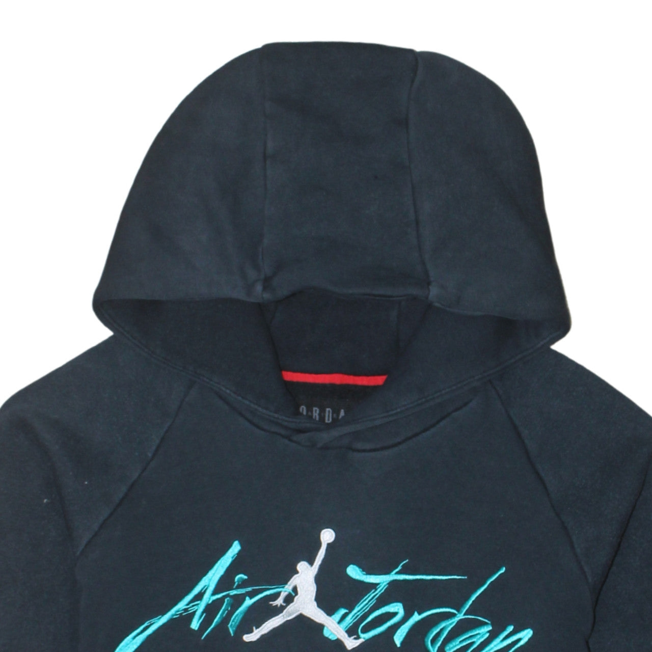 Jordan Men's Black Pullover Hoodie M Embroidered Logo Fleece