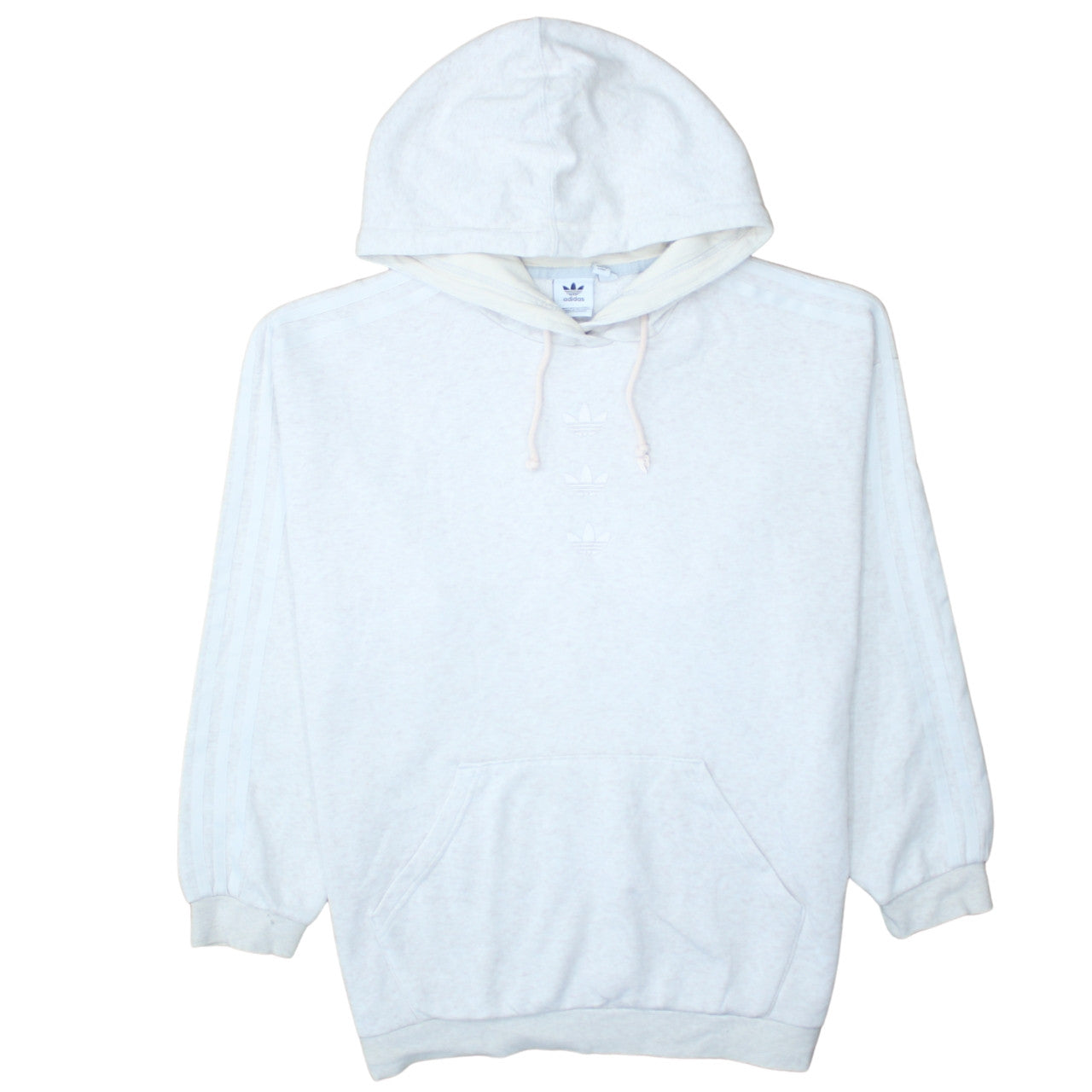 Adidas Women White Hoodie UK 12 Pullover Hooded Sweatshirt