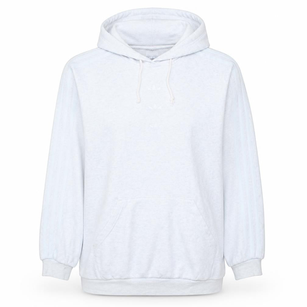 Adidas Women White Hoodie UK 12 Pullover Hooded Sweatshirt