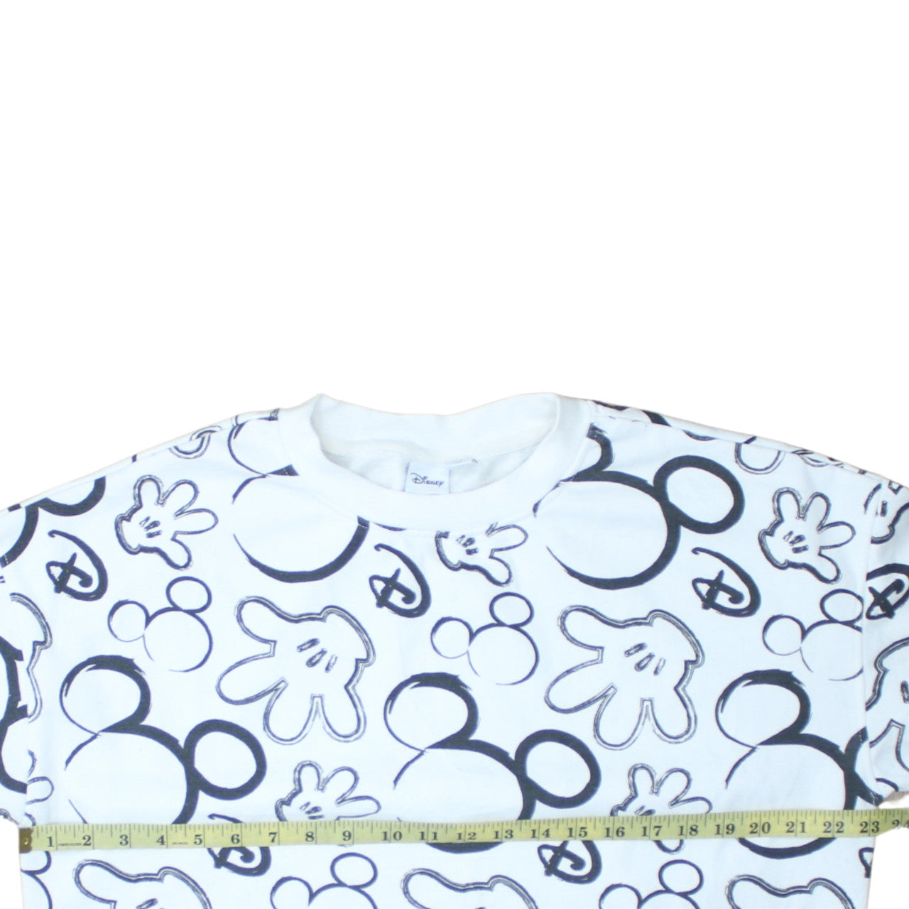 Disney Primark Women White Mickey Mouse Print Sweatshirt Size 12/14 M