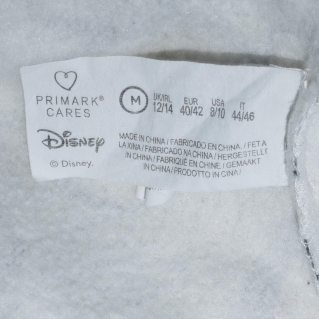 Disney Primark Women White Mickey Mouse Print Sweatshirt Size 12/14 M