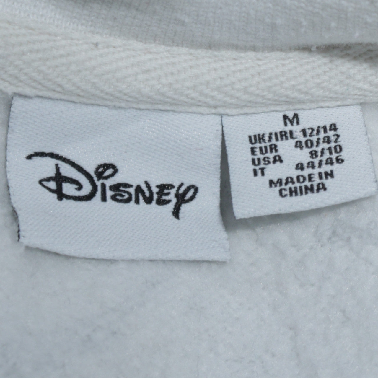 Disney Primark Women White Mickey Mouse Print Sweatshirt Size 12/14 M