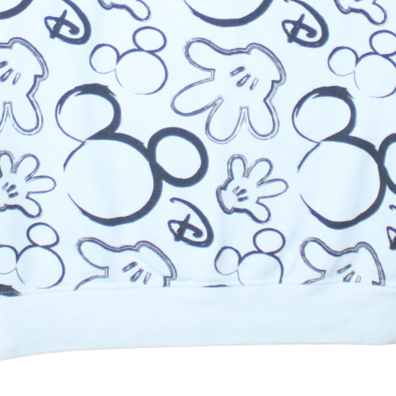 Disney Primark Women White Mickey Mouse Print Sweatshirt Size 12/14 M