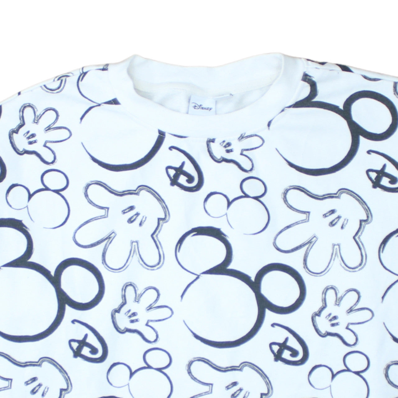 Disney Primark Women White Mickey Mouse Print Sweatshirt Size 12/14 M
