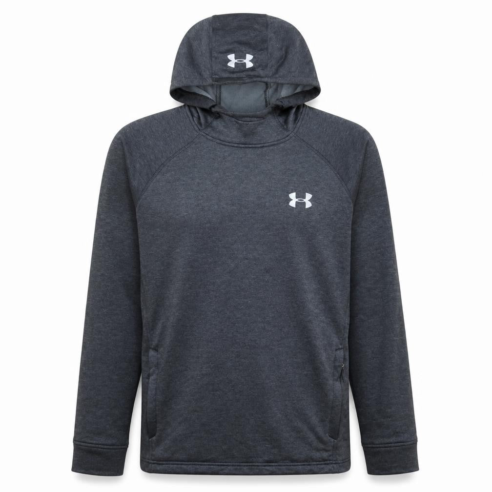 Under Armour Mens Grey Large Pullover Hoodie Lightweight ColdGear
