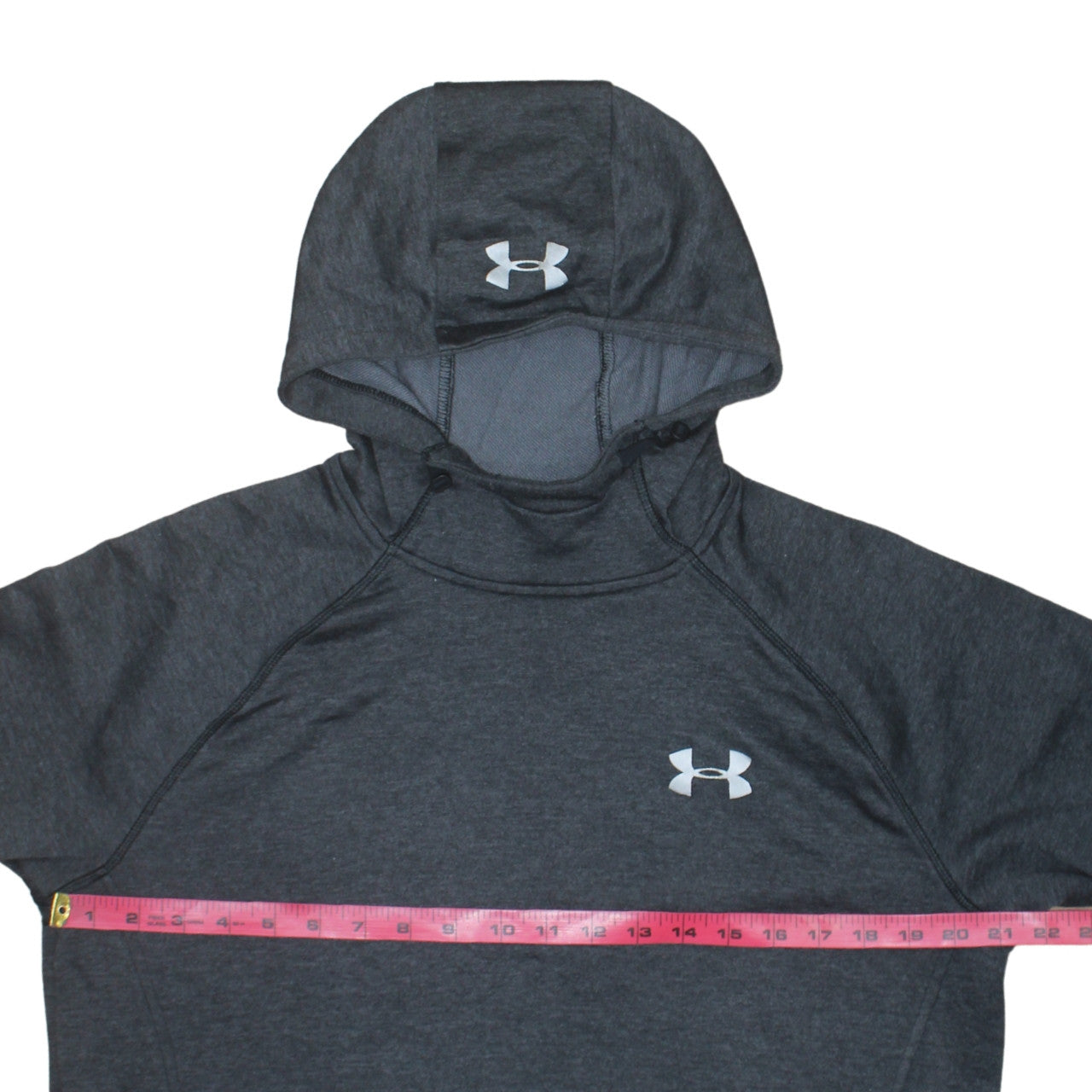 Under Armour Mens Grey Large Pullover Hoodie Lightweight ColdGear