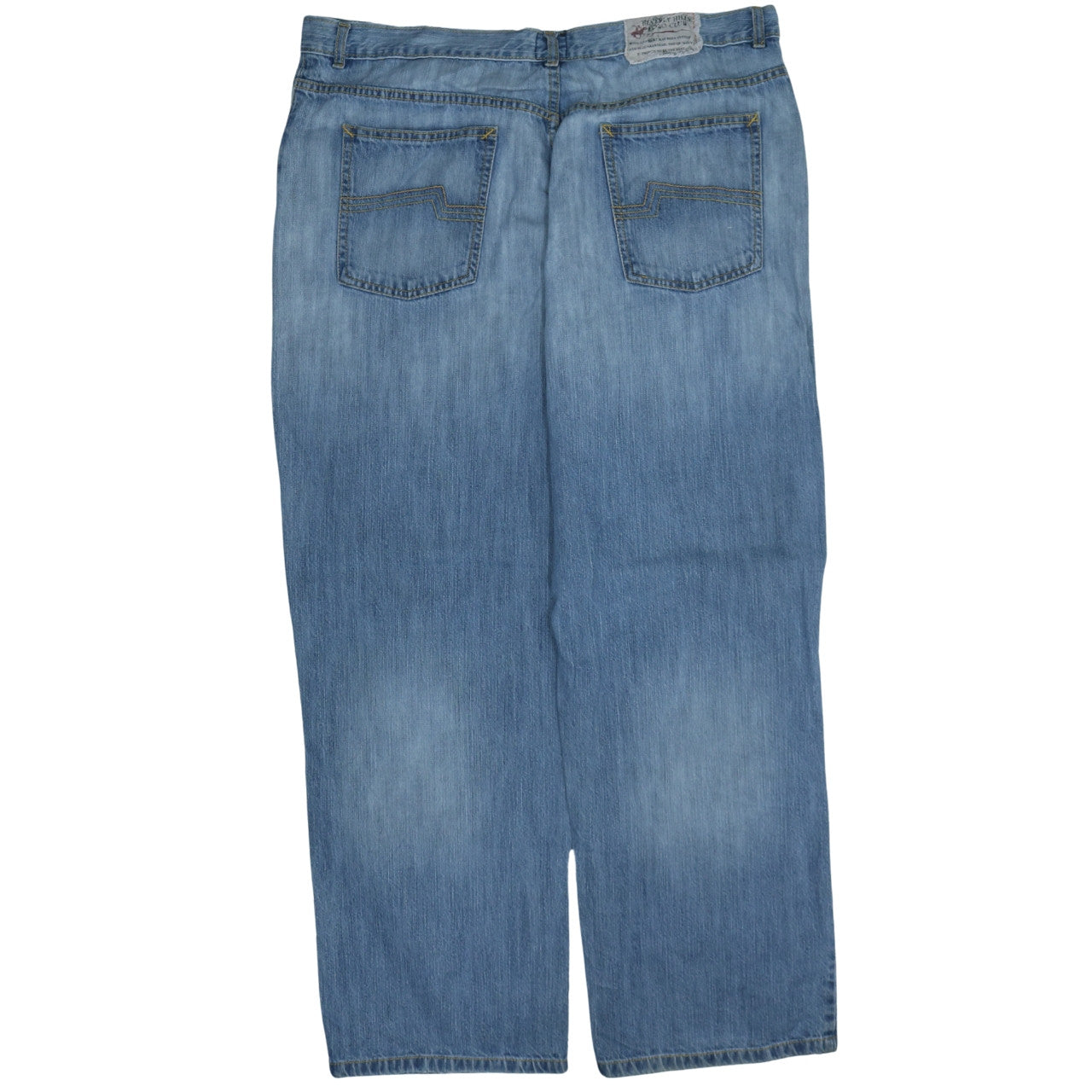 Beverly Hills Polo Club Mens Blue Straight Denim Jeans 40x32
