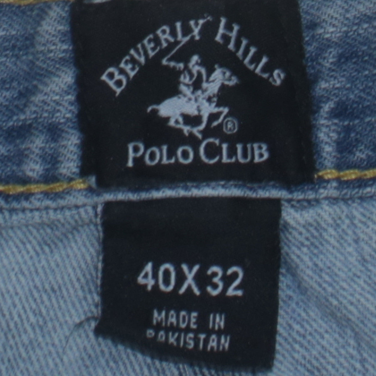 Beverly Hills Polo Club Mens Blue Straight Denim Jeans 40x32