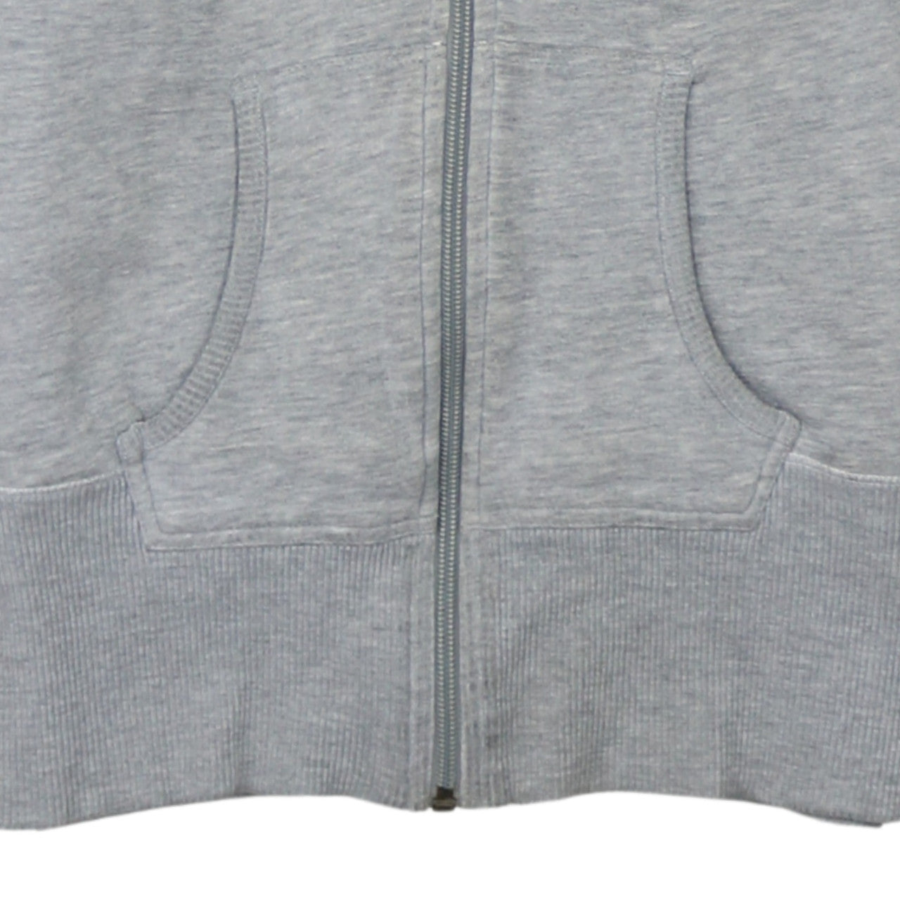 Nike Air Women's Grey Full Zip Hoodie Size M Cotton Blend