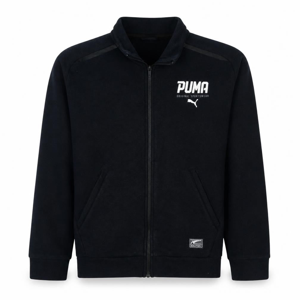 Puma Men's Black Full Zip Fleece Sweatshirt Size L