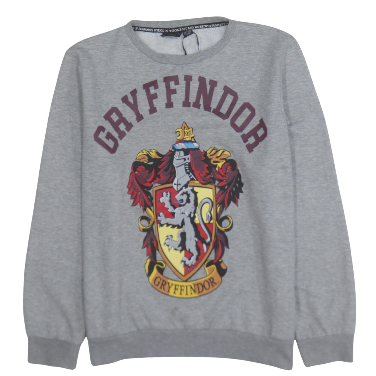 Primark Women’s Grey Gryffindor Sweatshirt L Harry Potter Crew Neck