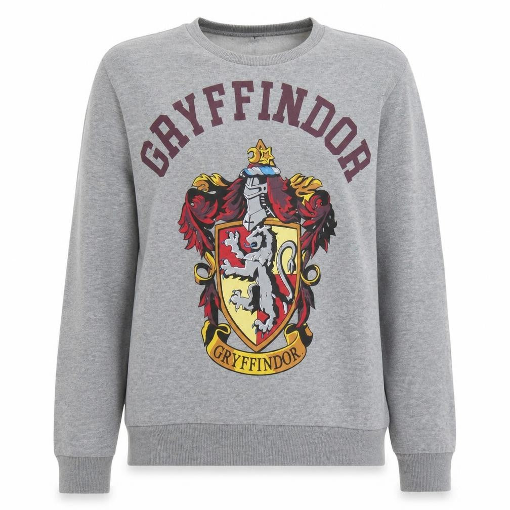 Primark Women’s Grey Gryffindor Sweatshirt L Harry Potter Crew Neck