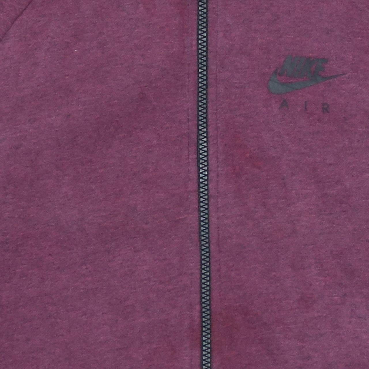 Nike Boys Burgundy Full Zip Hoodie XL (13-15 Years) Cotton Blend