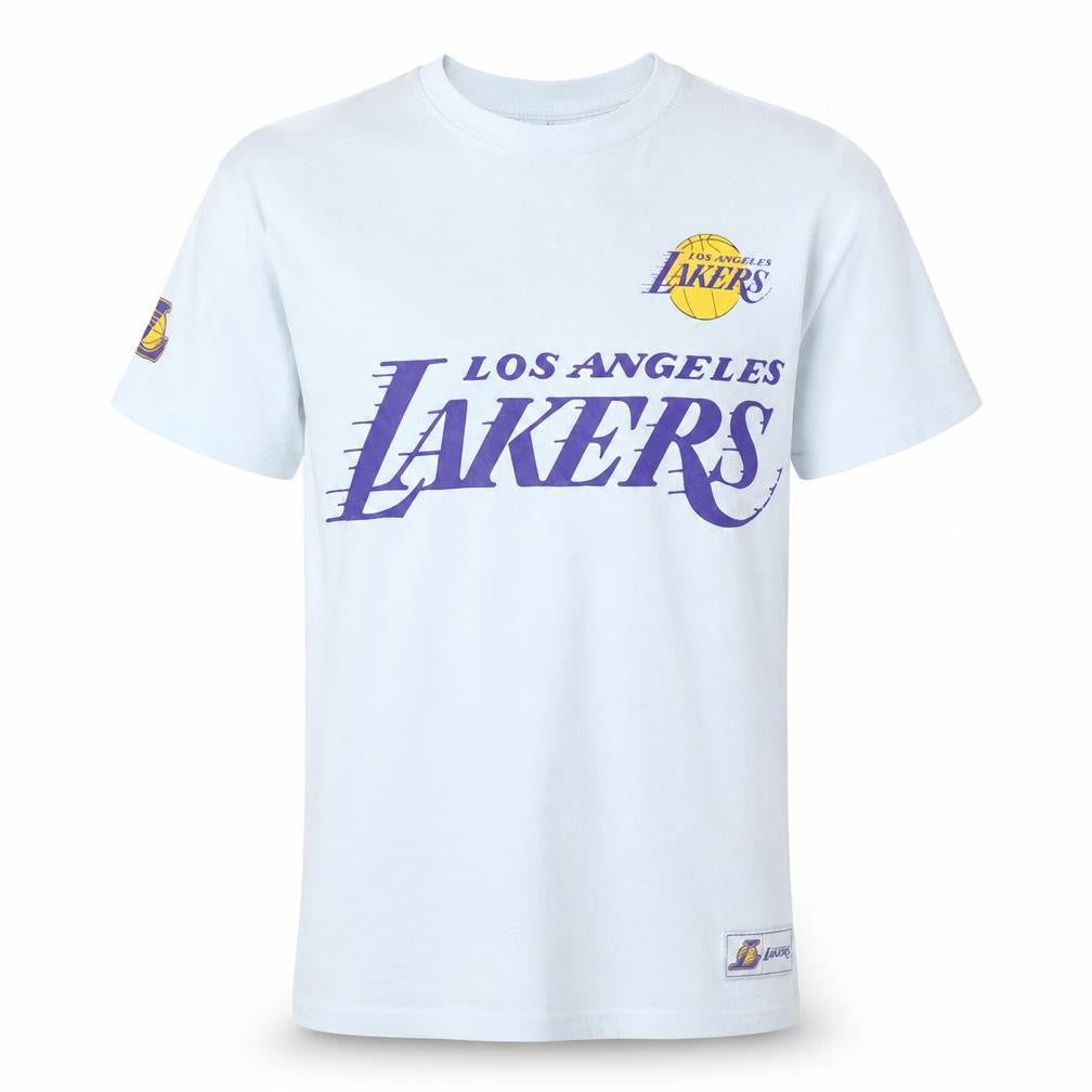 NBA Boys White Los Angeles Lakers LeBron James 12-13 Years Graphic T-Shirt