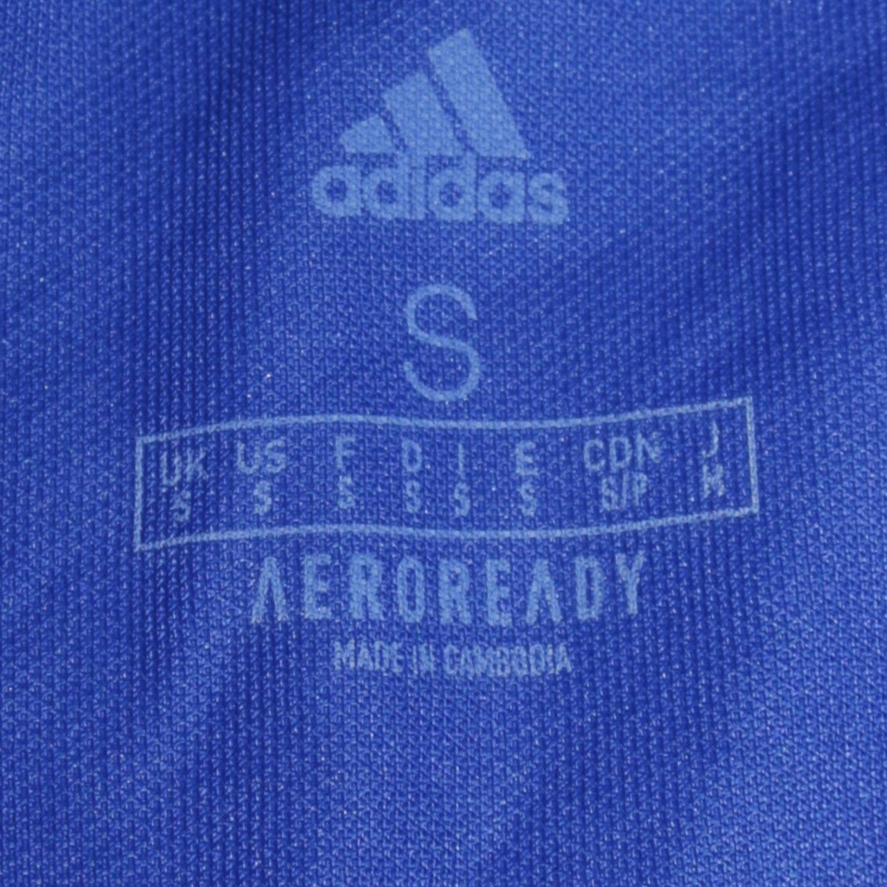 Adidas Scotland Men Blue Polo Shirt S Athletic Fit
