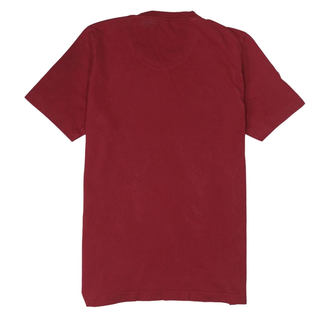 adidas Men's Red Medium Crew Neck Sports Logo T-Shirt