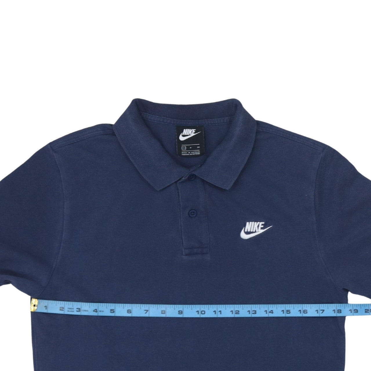 Nike Men's Blue Short Sleeve Cotton Polo Shirt Size S