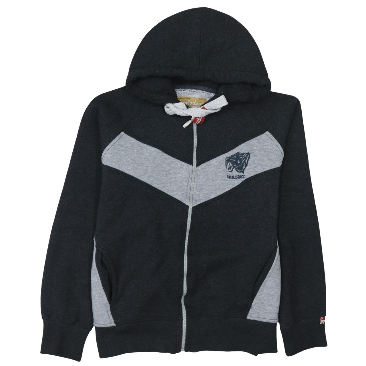 Smilodox Men's Black Full Zip Hoodie M Sports Gym Fleece