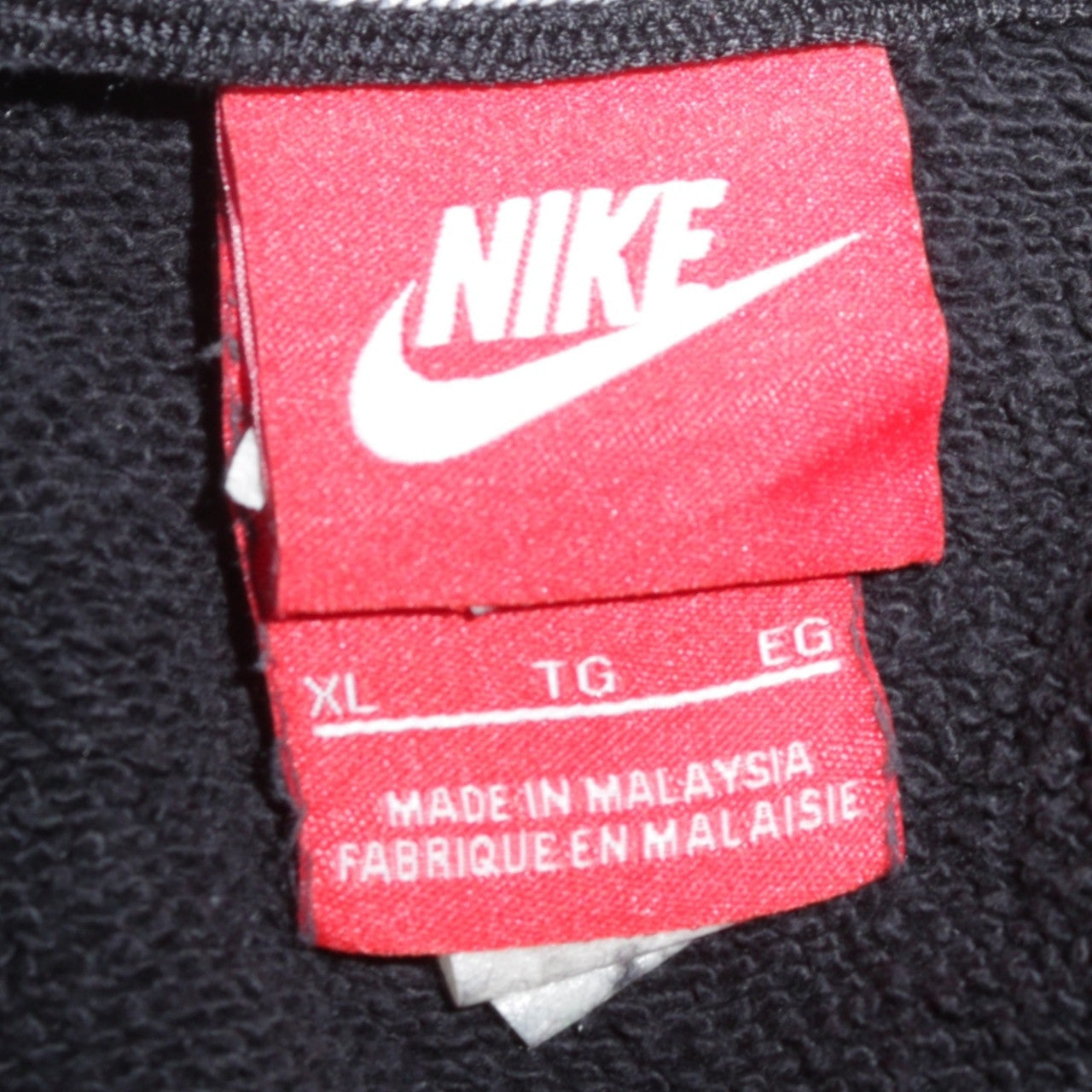 Nike Men's Black Pullover Hoodie XL Cotton Fleece Sportswear