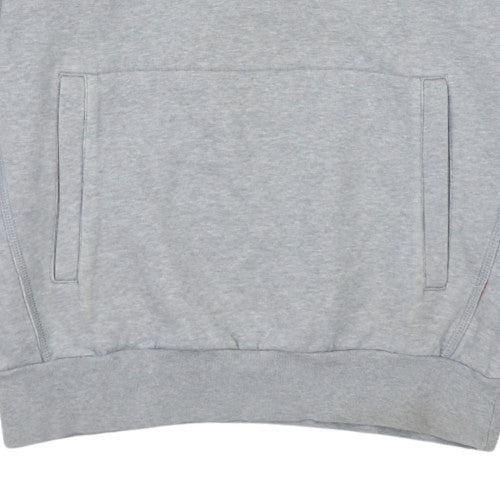 Puma Men's Grey Pullover Hoodie Small Logo Sportswear