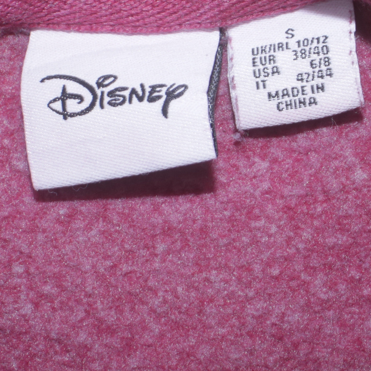 Disney Women Purple Stitch Sweatshirt Size 10/12 UK S Crew Neck