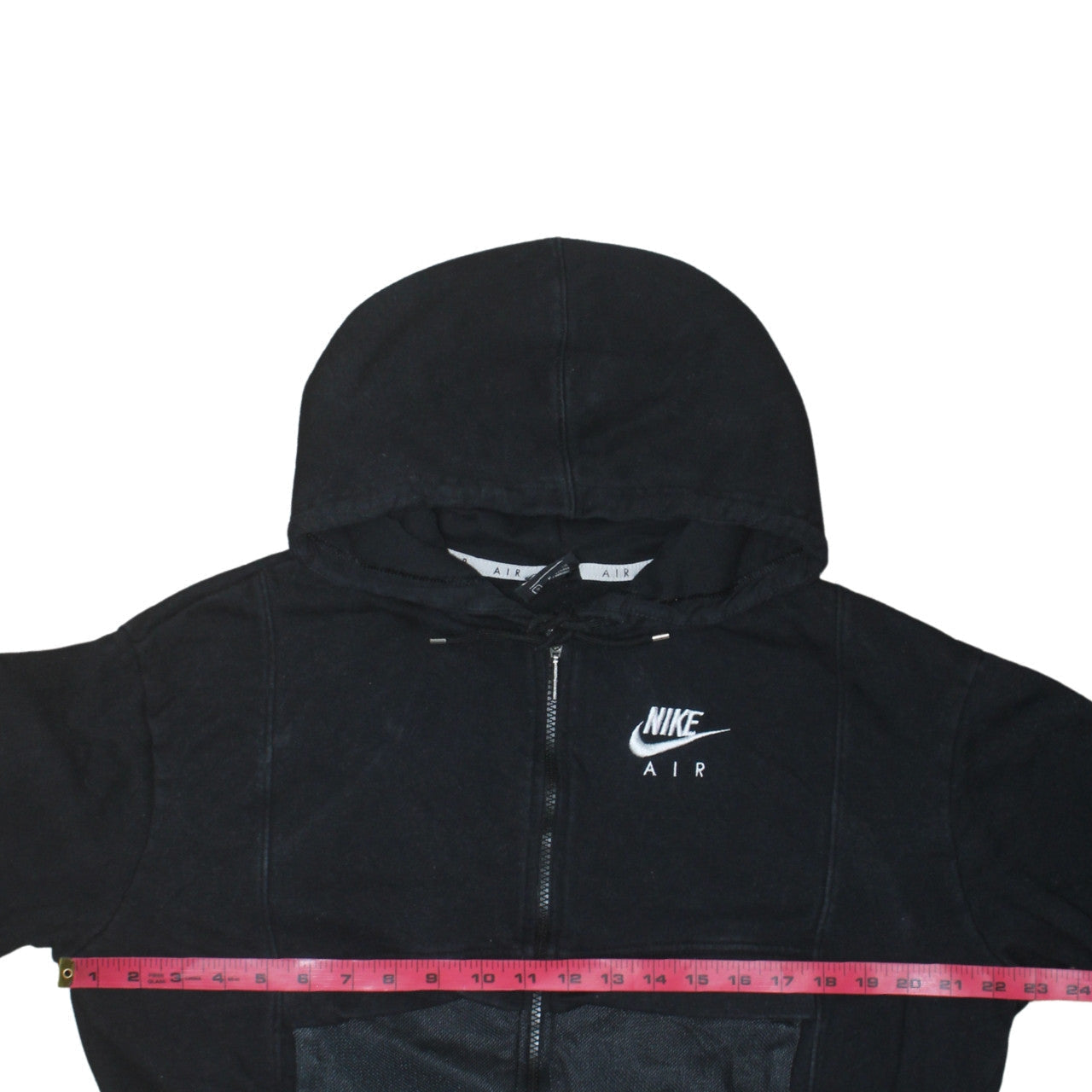 Nike Air Black Full Zip Hoodie Women's Small Cotton Blend