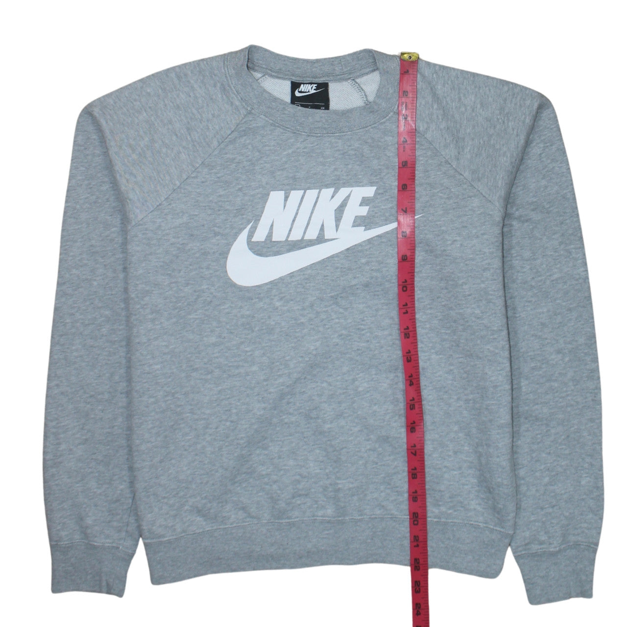 Nike Women Grey Small Crew Neck Pullover Sweatshirt