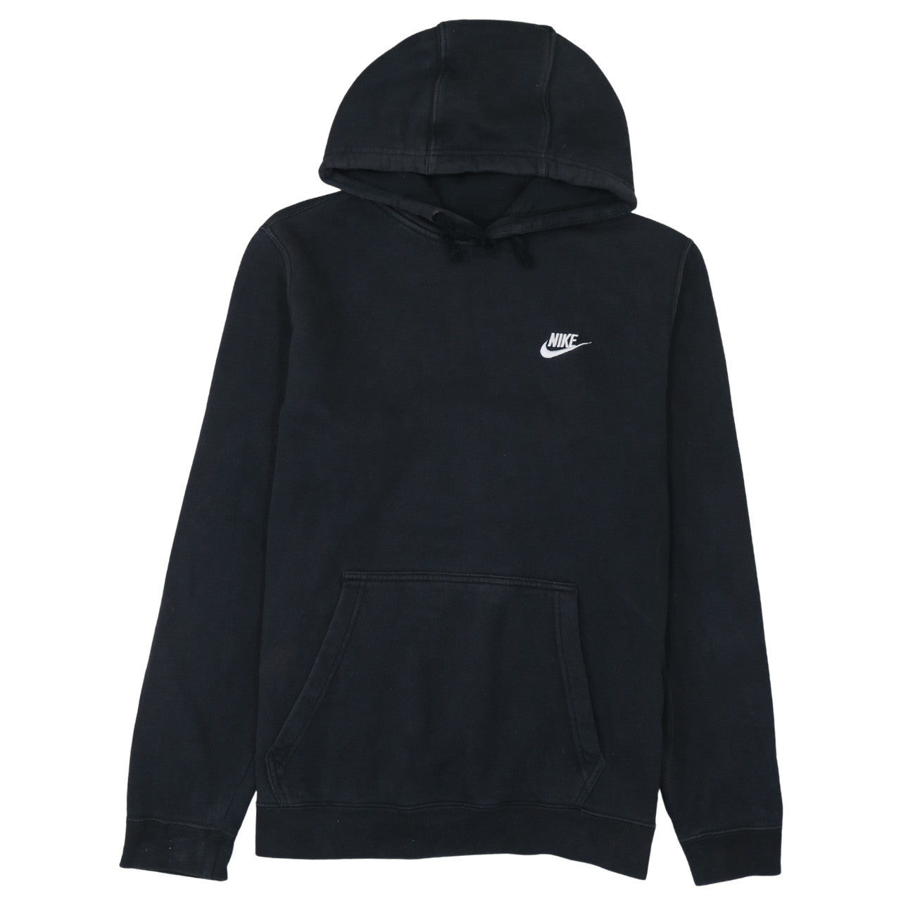 Nike Men's Black Pullover Hoodie M Regular Fit Fleece Sweatshirt