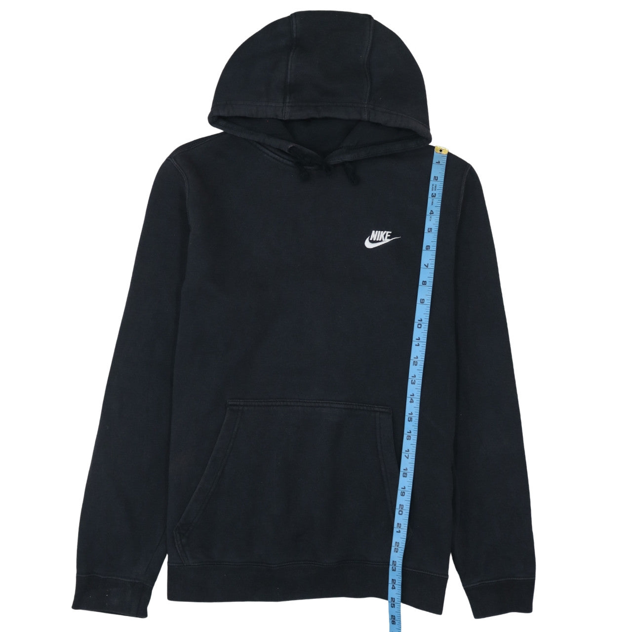 Nike Men's Black Pullover Hoodie M Regular Fit Fleece Sweatshirt