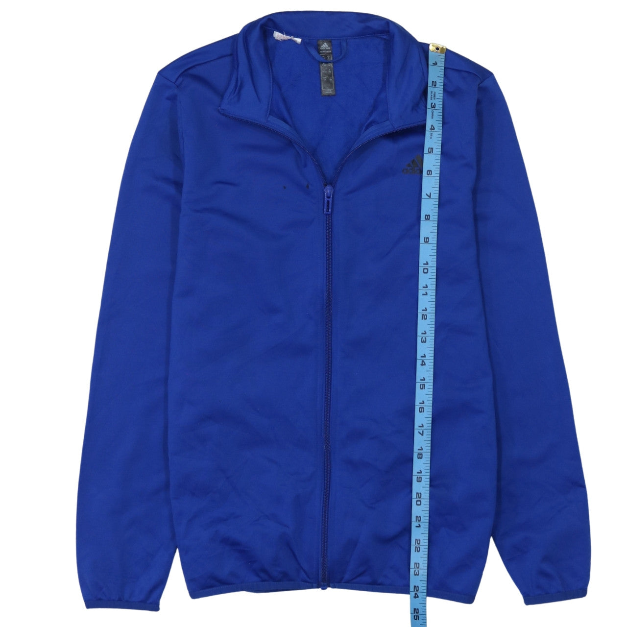 Adidas Boys Blue Full Zip Sweatshirt 13-14 Years Athletic Style