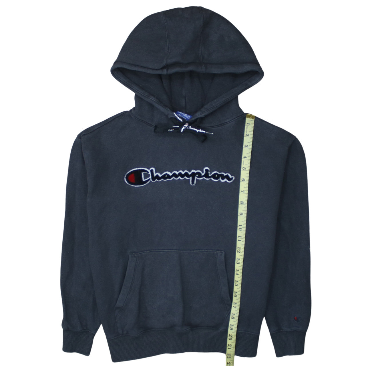 Champion Womens Black XS Pullover Hoodie Cotton Embroidered Logo