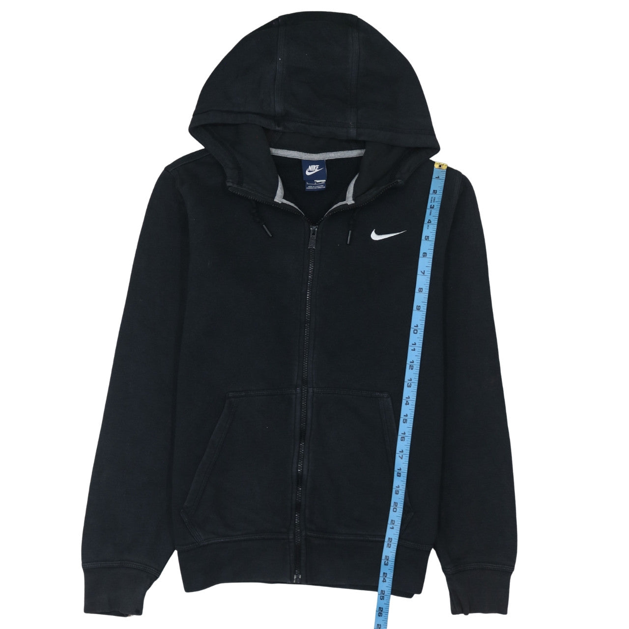 Nike Men's Black Full Zip Hoodie Small Fleece Hooded Sweatshirt