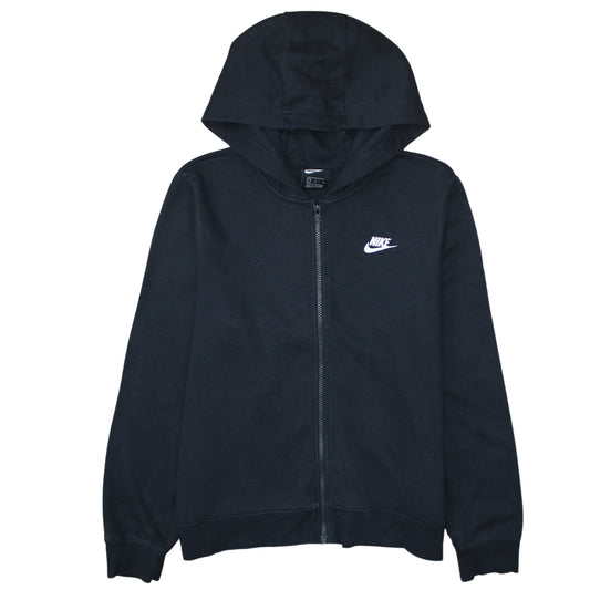 Nike Men's Black Full Zip Hoodie L Fleece Sportswear