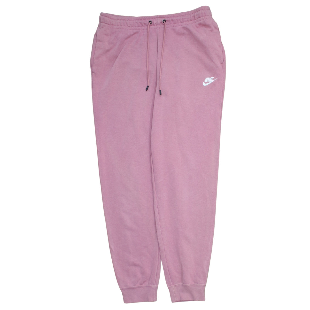 Nike Women's Pink Jogger Sweatpants M Fleece Cotton Blend
