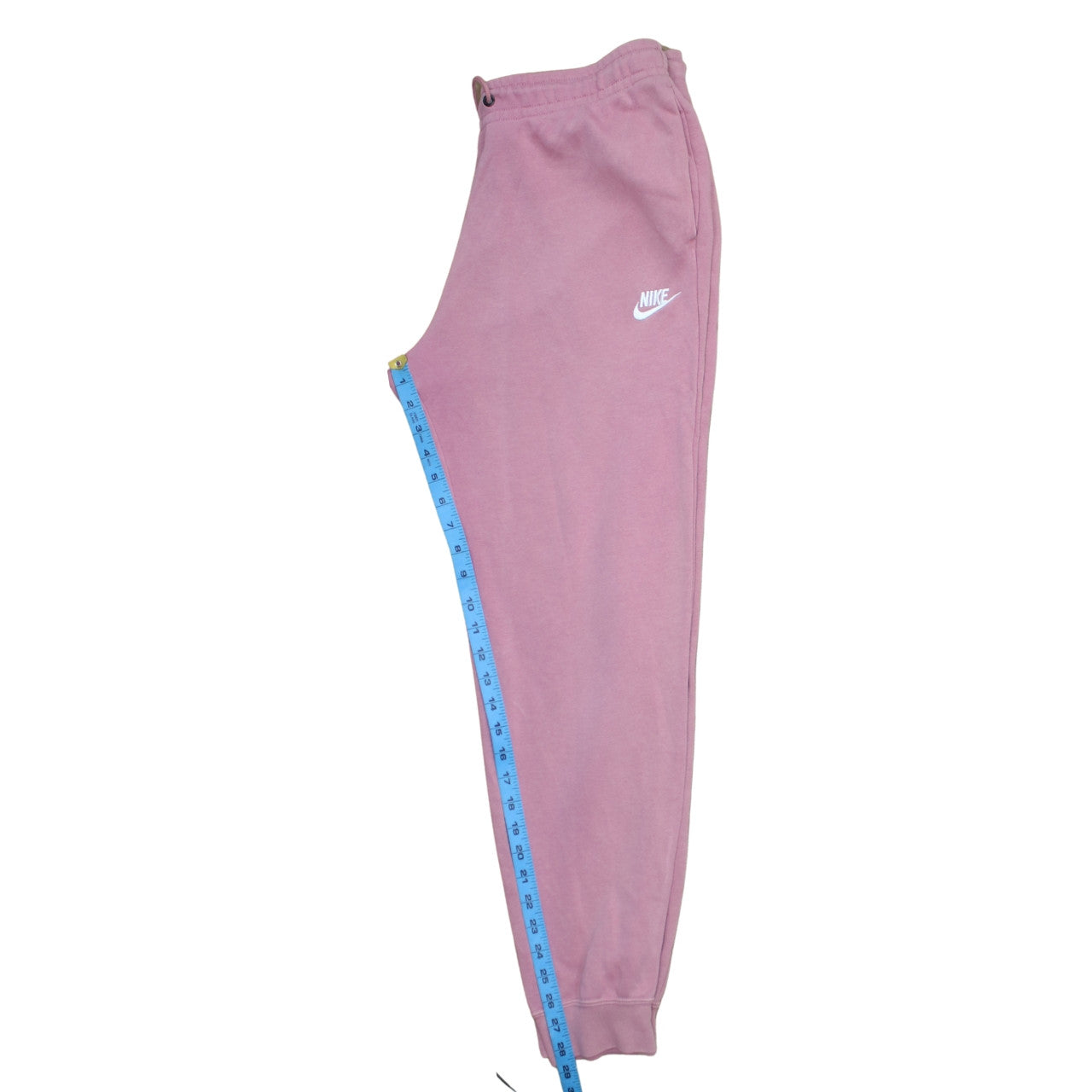 Nike Women's Pink Jogger Sweatpants M Fleece Cotton Blend