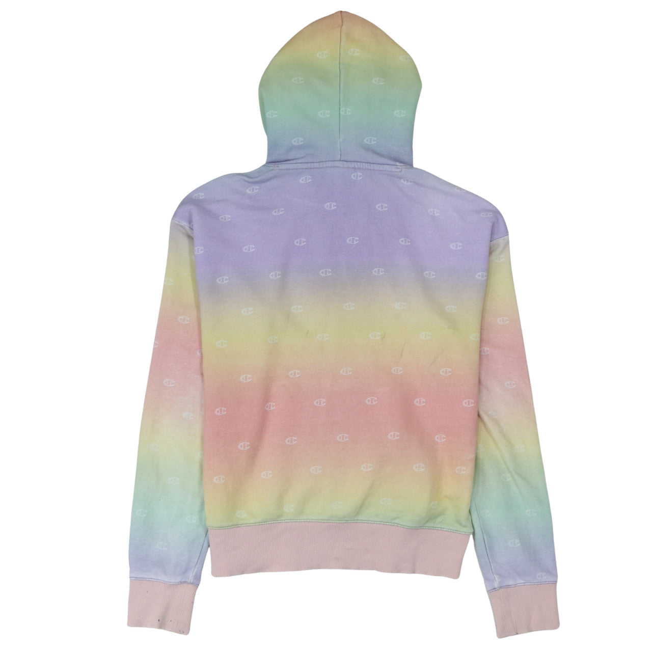 Champion Womens Multicoloured Small Pullover Hoodie Cotton Blend