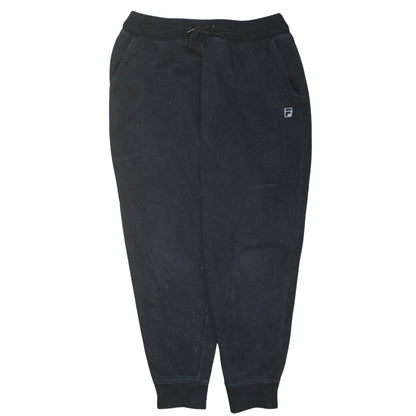 Additional front view of Fila Men's Black Jogger Sweatpants L Regular Fit Casual