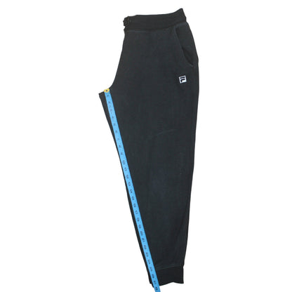 Back view of Fila Men's Black Jogger Sweatpants L Regular Fit Casual