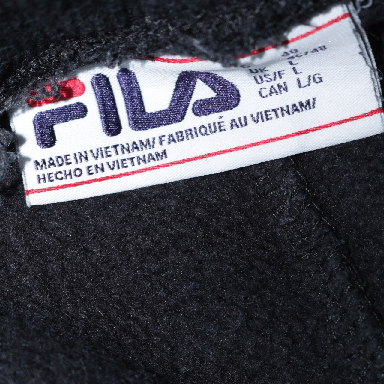 Fila Men's Black Jogger Sweatpants L Regular Fit Casual