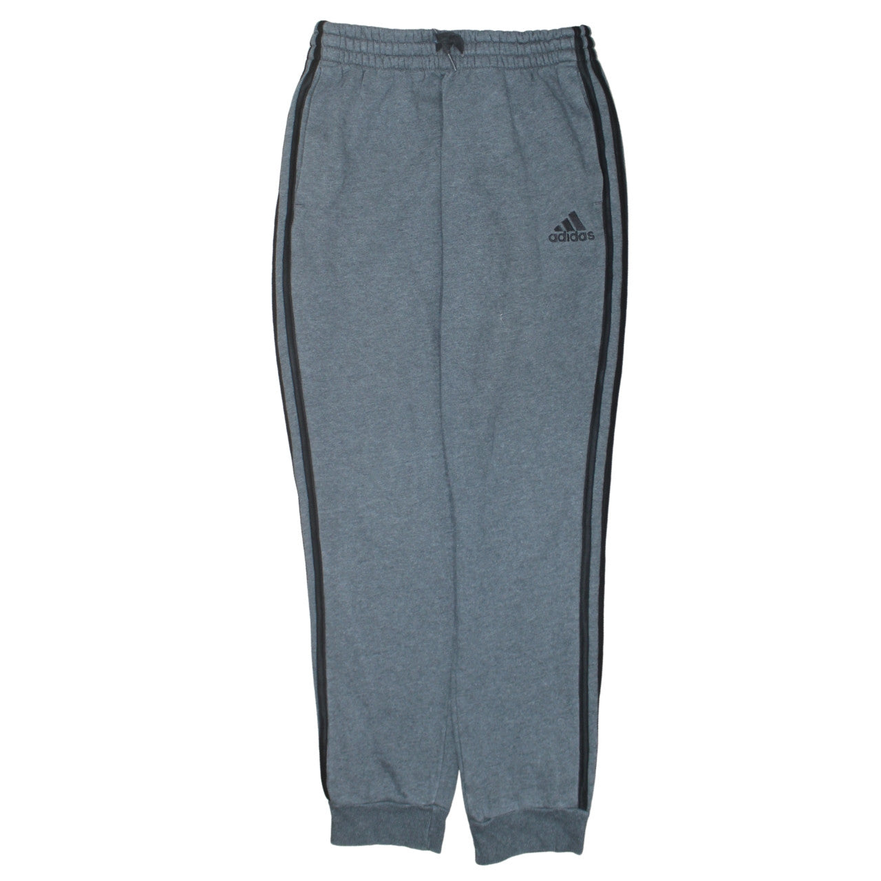 Adidas Men's Grey Jogger Sweatpants Small Elastic Waist Tapered Fit