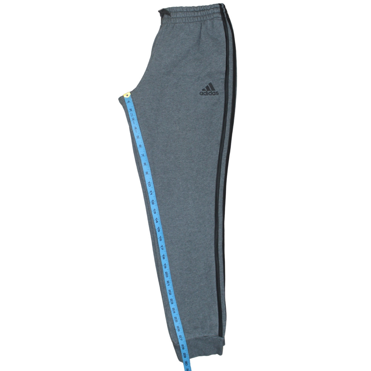 Adidas Men's Grey Jogger Sweatpants Small Elastic Waist Tapered Fit