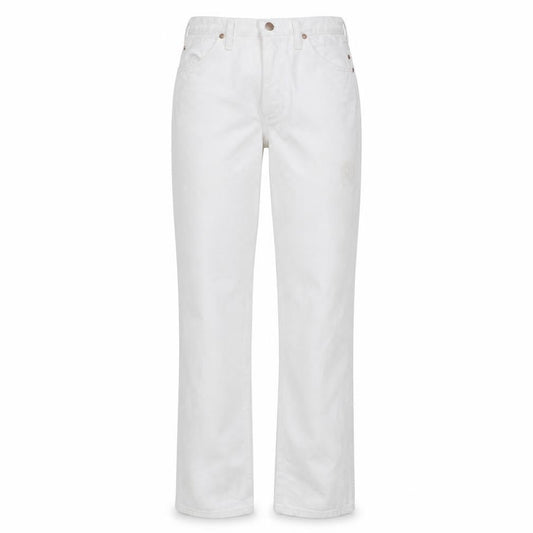 Wrangler Women's White Straight Leg Jeans Size 12 Regular Fit Cotton Denim
