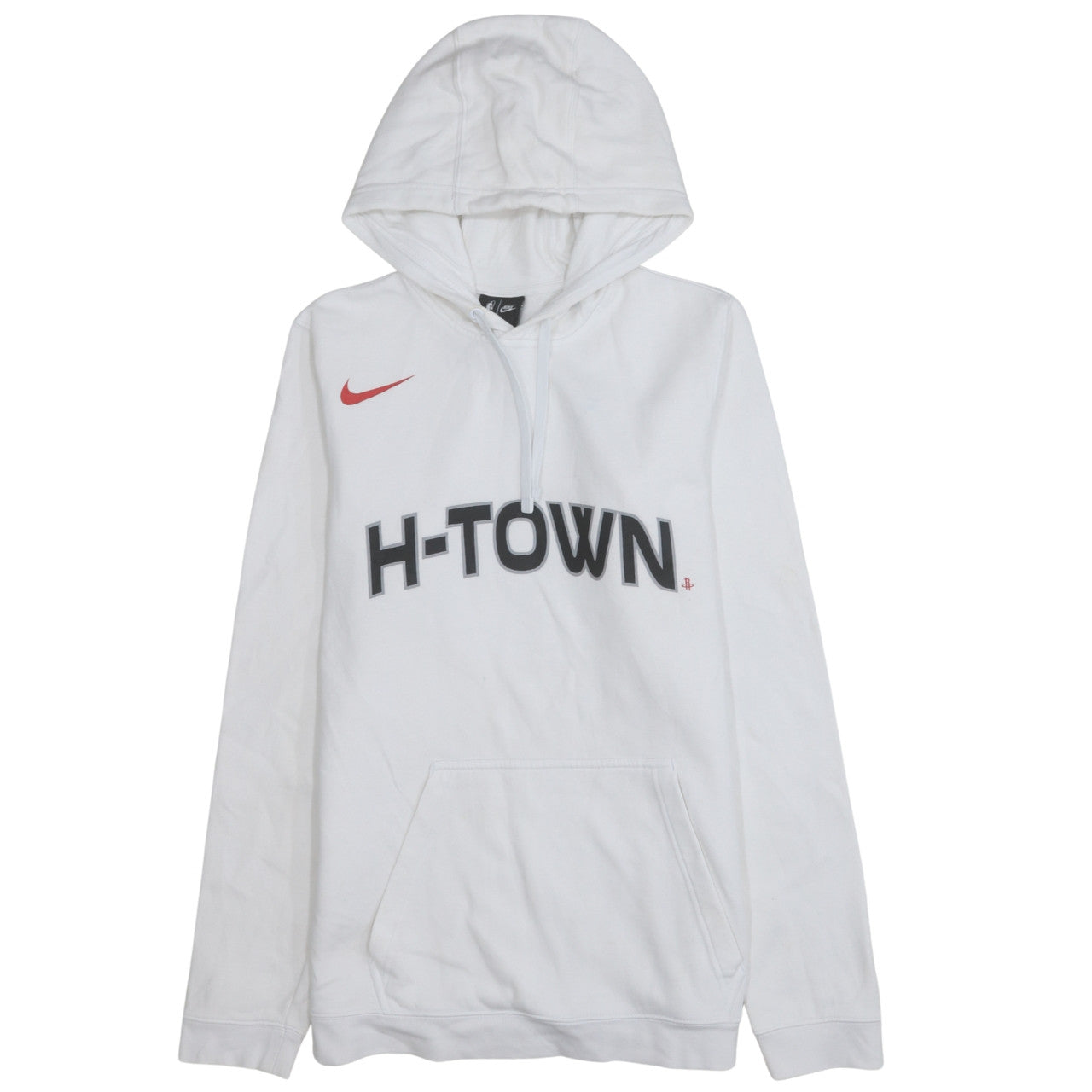 Nike Men's White H-Town Pullover Hoodie Size S Regular Fit Sportswear