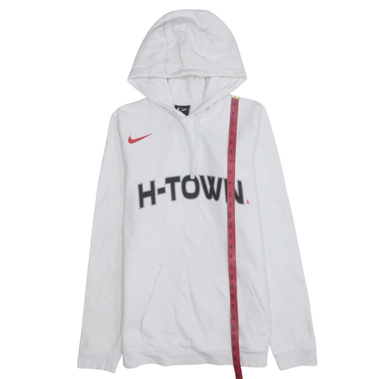 Nike Men's White H-Town Pullover Hoodie Size S Regular Fit Sportswear