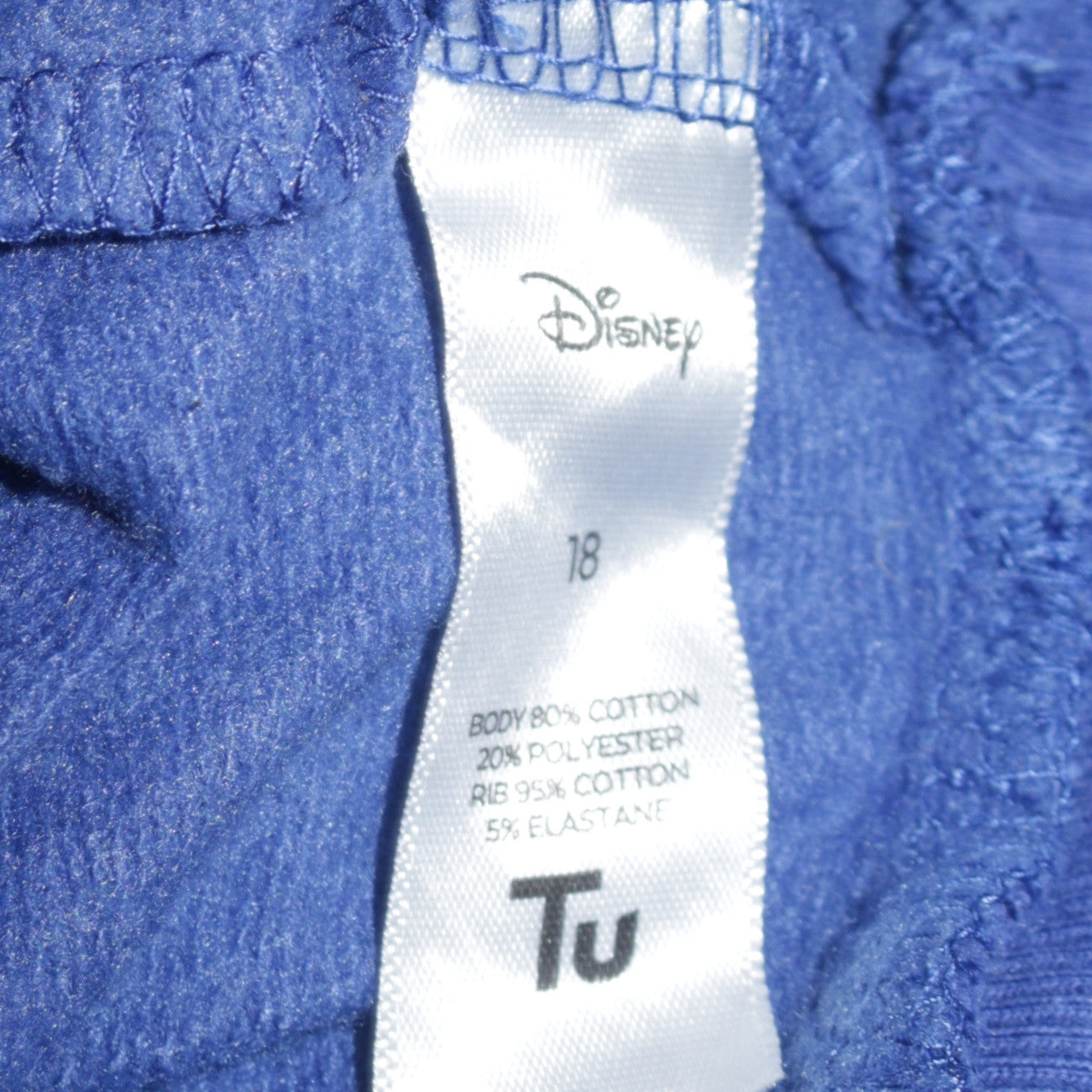 Disney Tu Women's Blue Christmas Mickey & Minnie Sweatshirt Size 18
