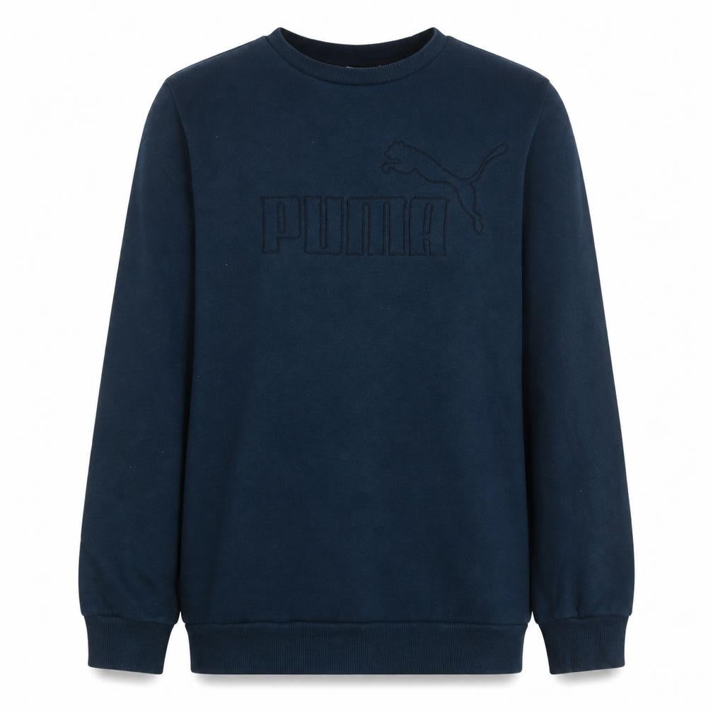 PUMA Men's Navy Blue Crew Neck Pullover Sweatshirt Size S