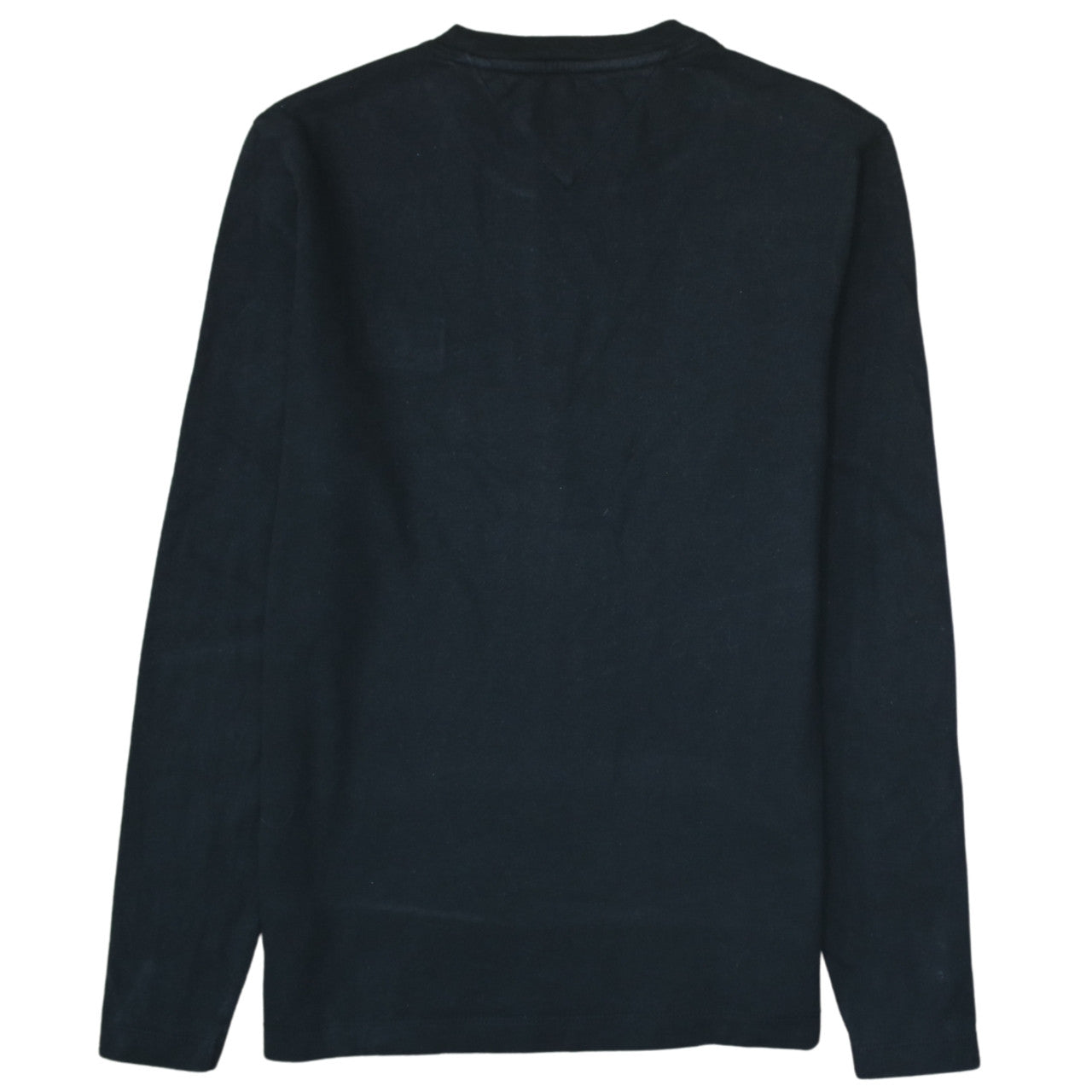 Tommy Jeans Men's Black Long Sleeve Cotton Crew Neck T-Shirt XS