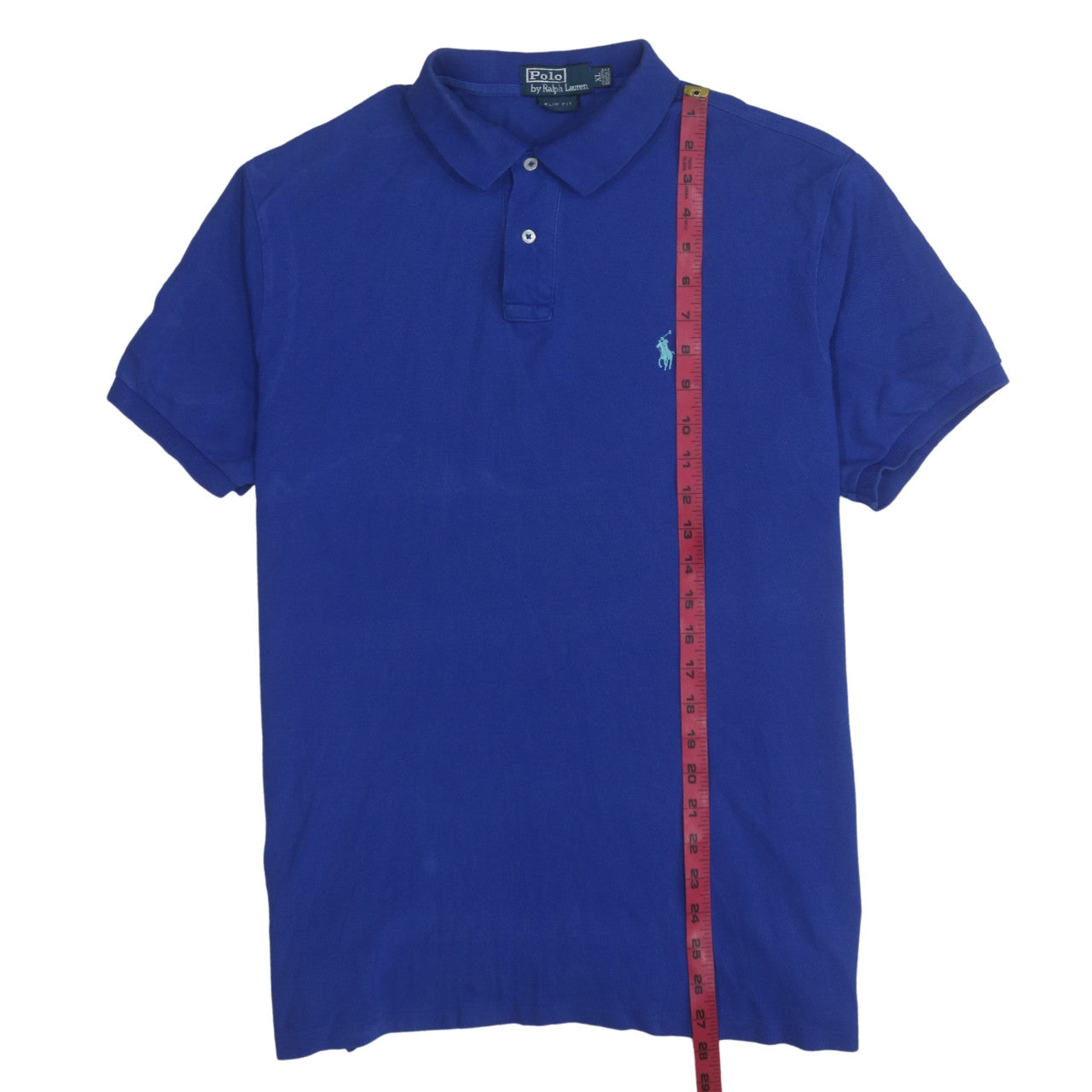 Ralph Lauren Men’s Blue Slim Fit Polo Shirt Size XL 100% Cotton